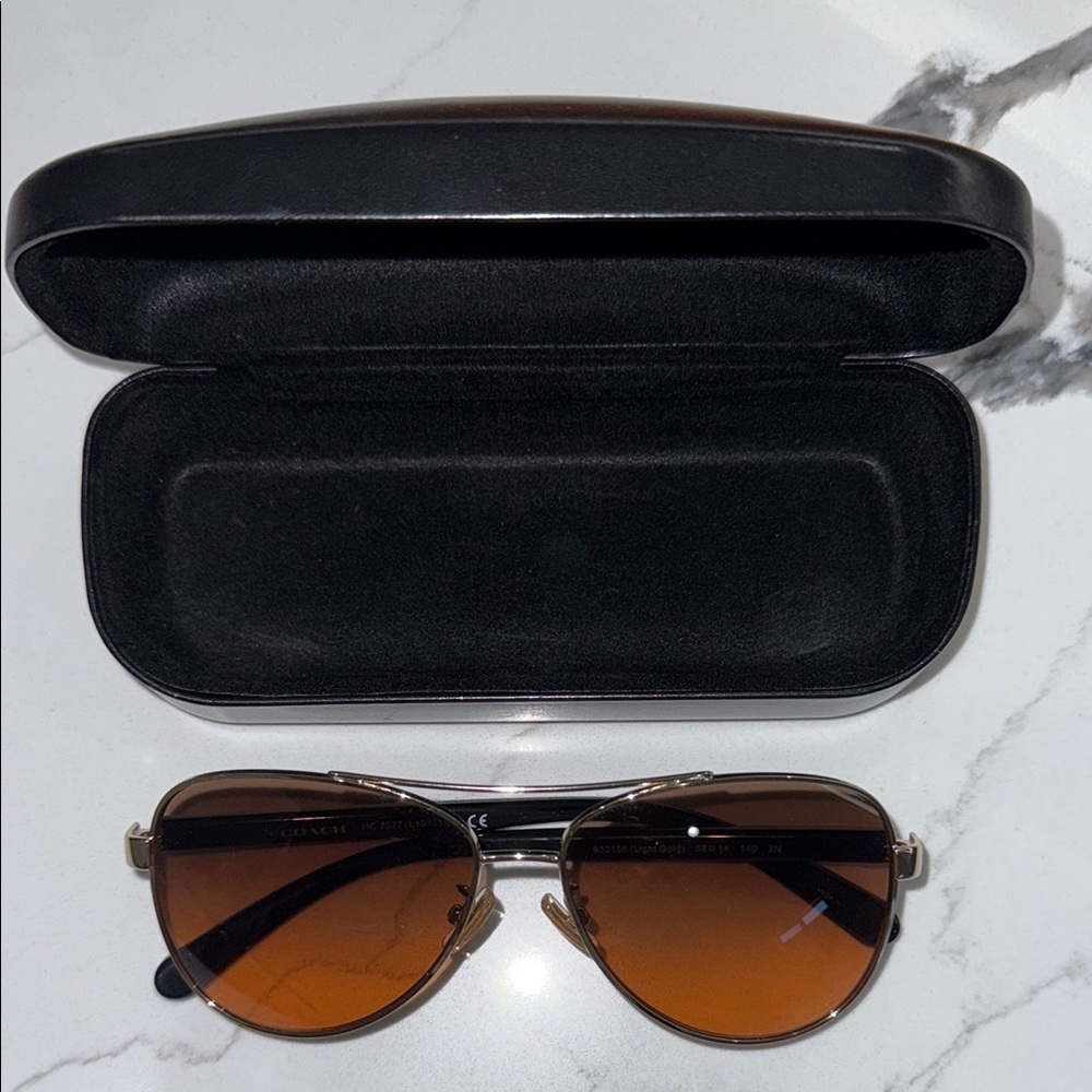 Coach Brown Sunglasses with Case